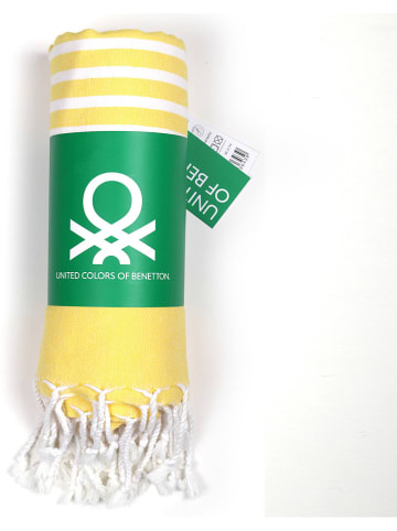 Benetton Fouta w kolorze żółtym