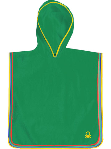 Benetton Kapuzenbadetuch in Grün