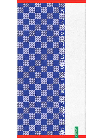 Benetton Kinderstrandlaken blauw - (L)140 x (B)70 cm