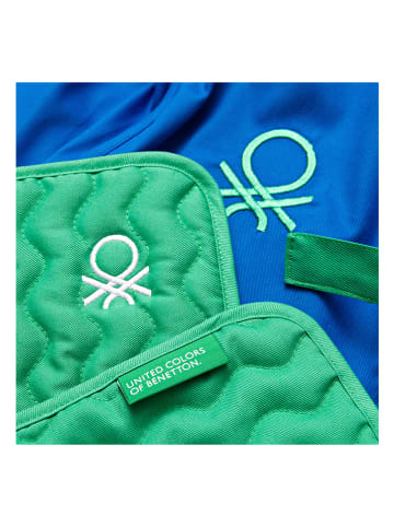 Benetton 3-delige keukentextielset blauw/groen