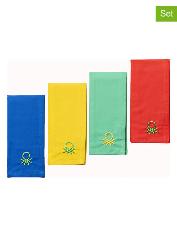 Benetton 4-delige set: placemats meerkleurig - (L)45 x (B)30 cm
