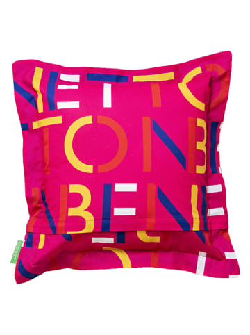 Benetton Kussen roze - (L)40 x (B)40 cm