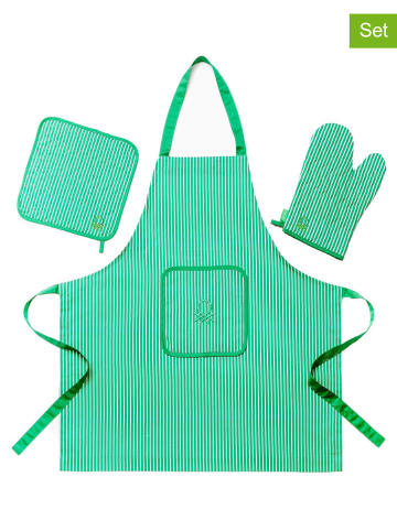 Benetton 3tlg. Küchentextilien-Set in Grün