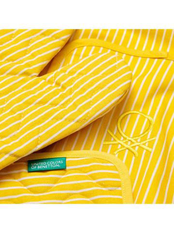 Benetton 3-delige keukentextielset geel