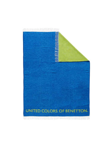 Benetton Pled w kolorze niebiesko-żółtym