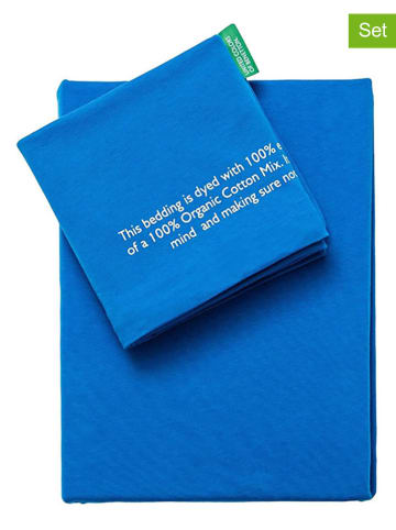 Benetton 2tlg. Bettwäsche-Set in Blau