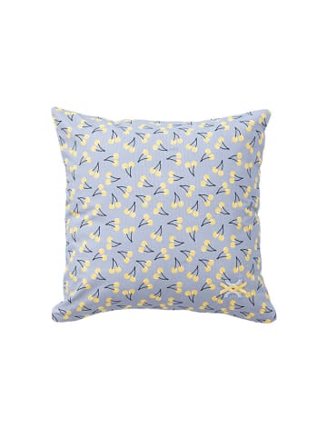 Benetton Kissen in Hellblau/ Gelb - (L)40 x (B)40 cm