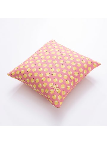 Benetton Poduszka w kolorze jasnoróżowo-żółtym
