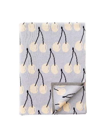 Benetton Wohndecke in Grau/ Creme