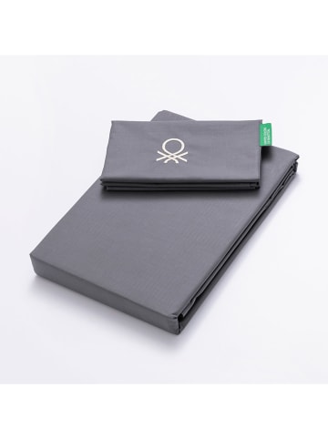 Benetton 2-częściowy komplet pościeli w kolorze szarym