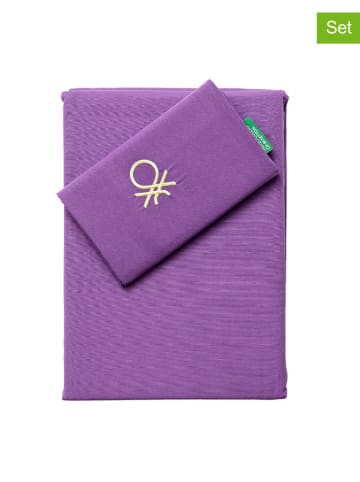 Benetton 2-częściowy komplet pościeli w kolorze fioletowym