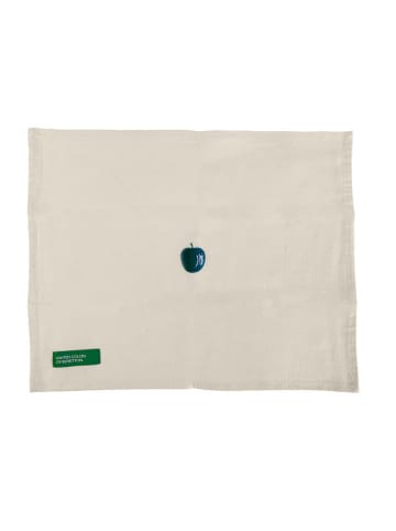 Benetton 4-delige set: placemats crème/groen - (L)35 x (B)45 cm
