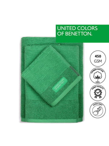 Benetton 3-delige handdoekenset groen