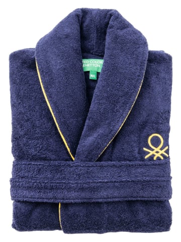 Benetton Bademantel in Dunkelblau