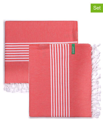 Benetton 2er-Set: Hamamtücher in Orange