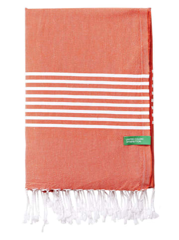 Benetton 2-delige set: hamamdoeken oranje