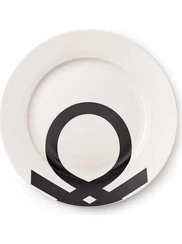 Benetton 18-delig tafelservies wit/zwart