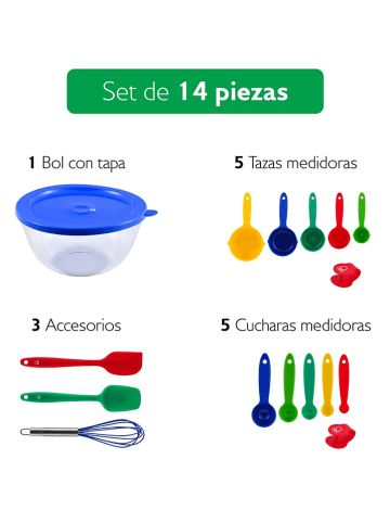 Benetton 14-delige bakset meerkleurig