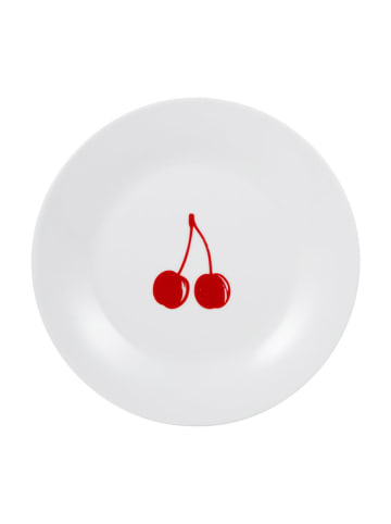 Benetton 12-delig tafelservies wit/rood/zwart