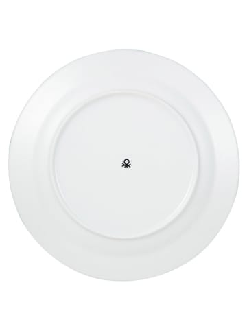 Benetton 4er-Set: Speiseteller in Rosa/ Grün - Ø 26,5 cm