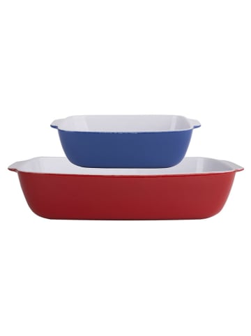 Benetton 2-delige set: ovenvormen blauw/rood