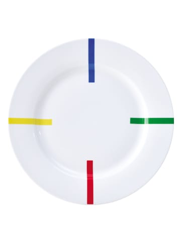 Benetton 16-delige set: dinerborden wit/meerkleurig - Ø 26,8 cm