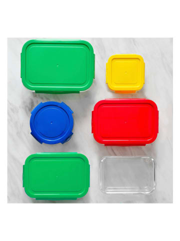 Benetton 3-delige set: vershouddozen blauw/rood/groen