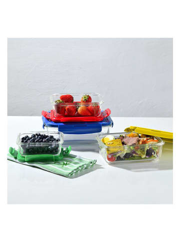 Benetton 4er-Set: Frischhaltedosen in Transparent/ Grün - 840 ml