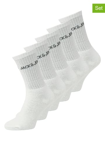 JACK & JONES Junior Skarpety (5 par) w kolorze białym