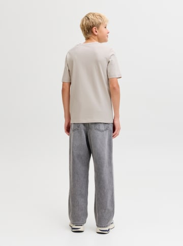 JACK & JONES Junior Koszulka "Logo" w kolorze beżowym