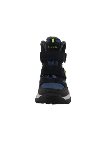 Lurchi Leder-Winterstiefel "Norris 1" in Schwarz/ Dunkelblau