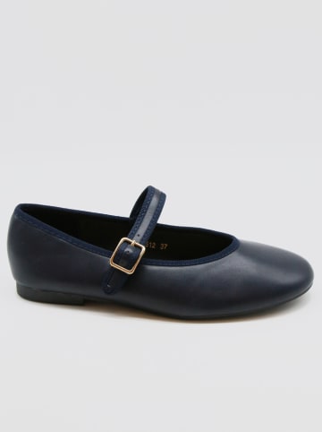 Bellucci Spangenballerinas in Dunkelblau