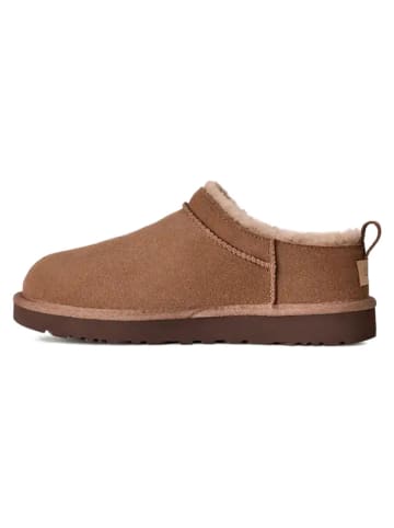 UGG Leren pantoffels "Classic Micro" lichtbruin