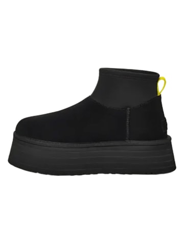 UGG Skórzane botki "Classic Mini Dipper" w kolorze czarnym