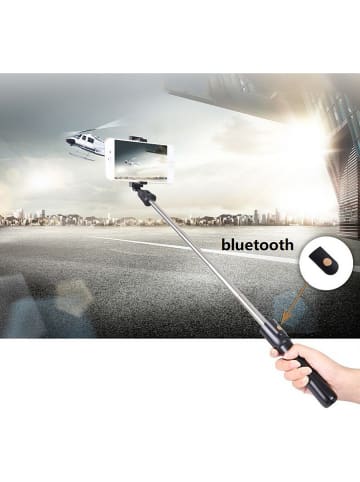 SWEET ACCESS Mini selfie-stick Bluetooth w kolorze czarnym