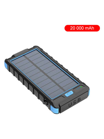SWEET ACCESS Powerbank solarny w kolorze czarnym - 20.000 mAh