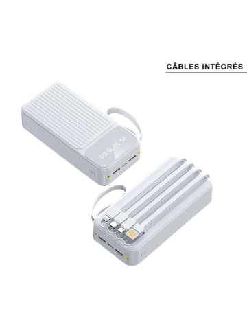 SWEET ACCESS Powerbank in Weiß - 30.000 mAh