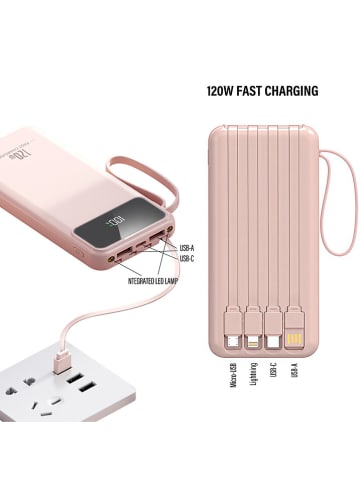 SWEET ACCESS Powerbank w kolorze fioletowym - 10.000 mAh