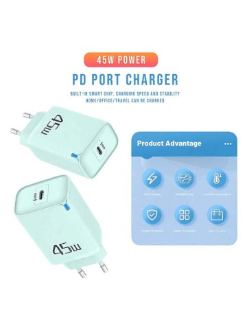 SWEET ACCESS USB-Netzadapter in Hellblau