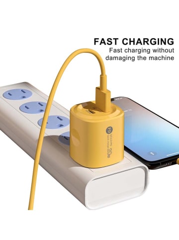 SWEET ACCESS USB-Netzadapter in Gelb