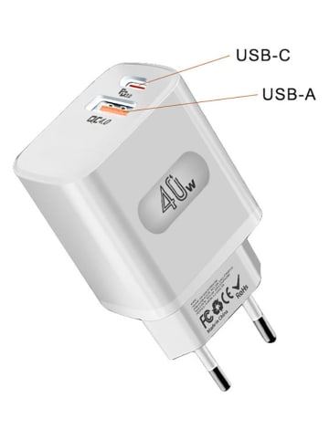 SWEET ACCESS USB-Netzadapter in Weiß