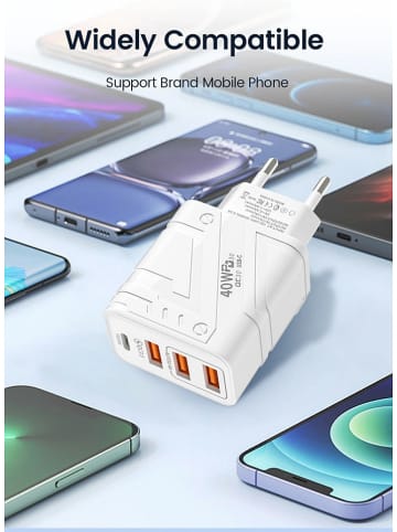 SWEET ACCESS USB-Netzadapter in Weiß