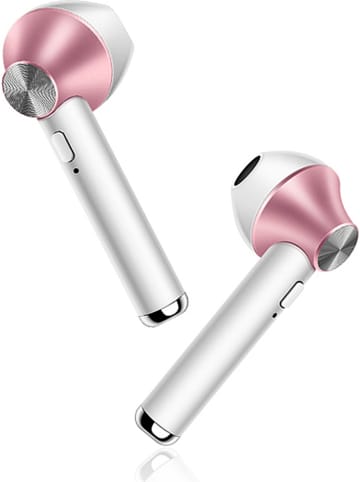 SWEET ACCESS Słuchawki Bluetooth In-Ear w kolorze biało-jasnoróżowym