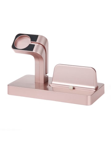 SWEET ACCESS Ladestation für 2 und 1 iPhone und Apple Watch in Rosa