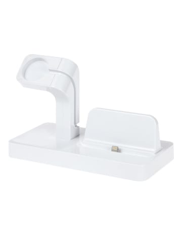 SWEET ACCESS Stacja ładująca 2w1 w kolorze białym do iPhone i Apple Watch
