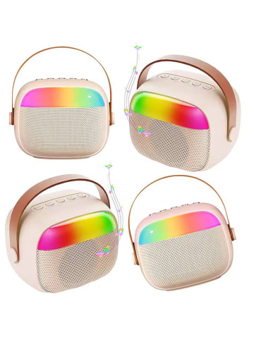 SWEET ACCESS 3tlg. Bluetooth-Karaoke-Set in Beige