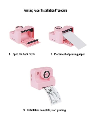 SWEET ACCESS Aparat fotograficzny w kolorze jasnoróżowym