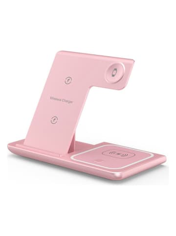 SmartCase 3in-1-Schnellladestation in Rosa