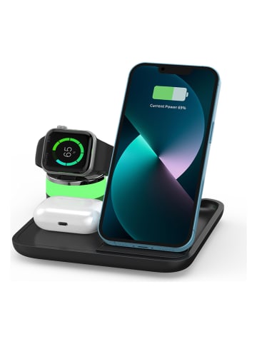 SWEET ACCESS Stacja szybkiego ładowania 4w1 w kolorze czarnym