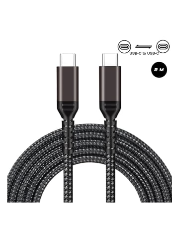 SmartCase Kabel USB-C w kolorze czarnym - dł. 2 m